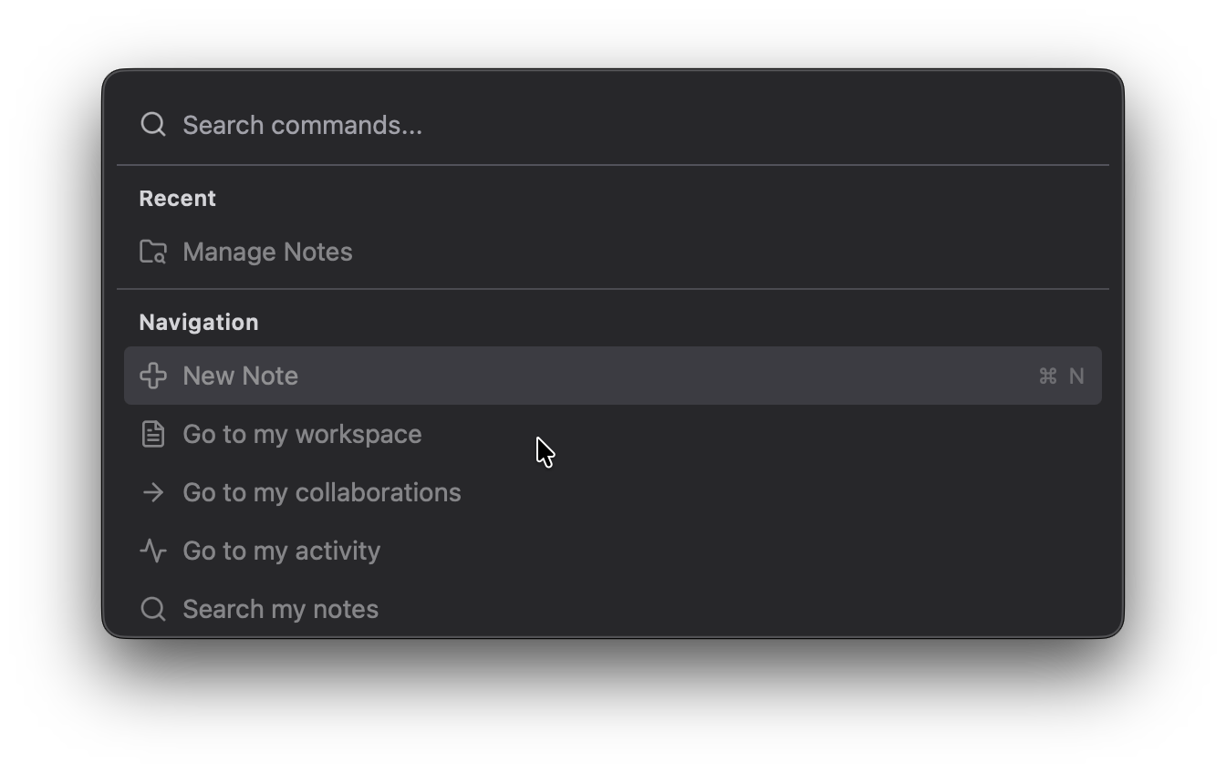 Command Palette